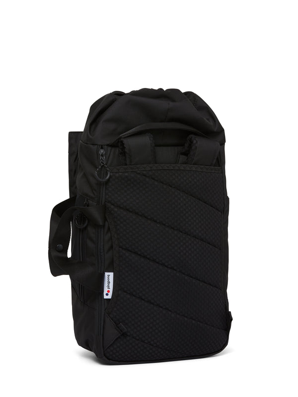 pinqponq Blok Medium Rooted Black Backpack Rucksack schwarz