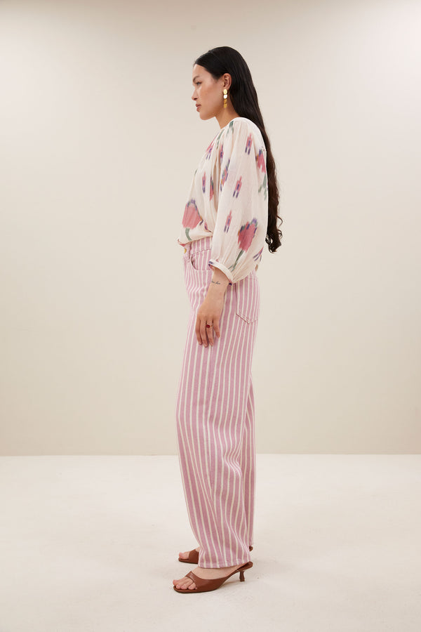 By-Bar Lew Pink Rocky Pants Hose Damen rosa
