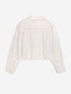 Bobo Choses Lace Ending Poplin Shirt Offwhite Damen Bluse weiß