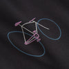 Dedicated Stockholm Wonky Bike T-Shirt Bio Baumwolle Shirt schwarz