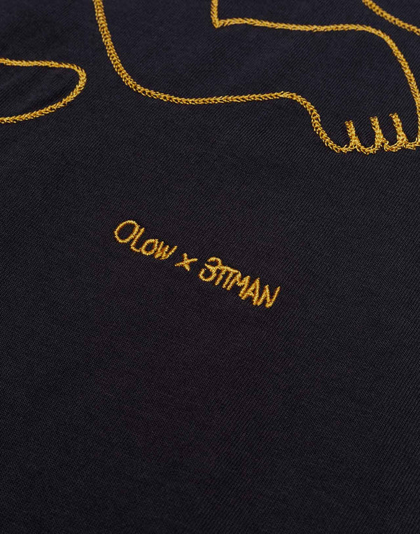 OLOW Cruising T-Shirt in Dunkelgrau – Detail OLOW x 3TTMAN