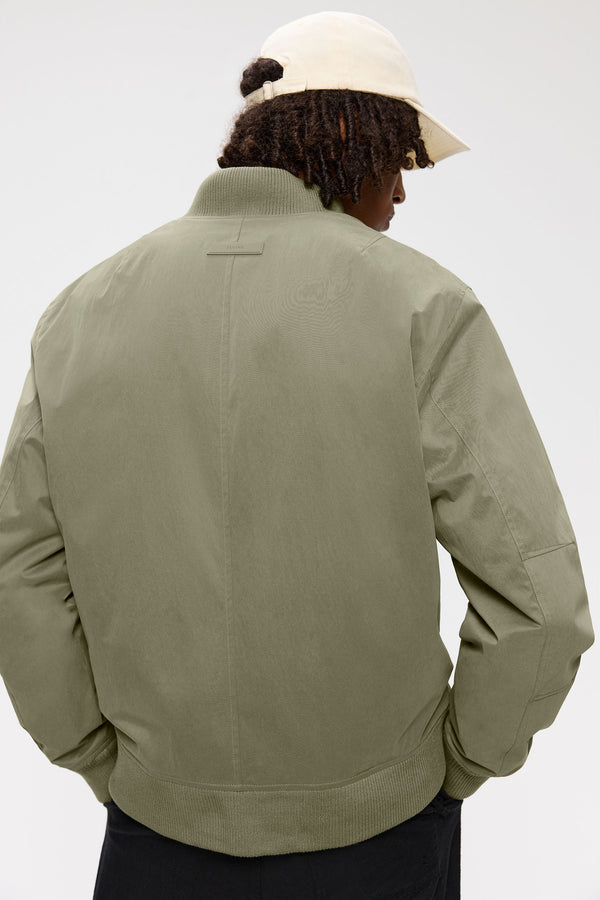 Elvine Alde Silver Green Herren Bomberjacke Wasserabweisend grüngrau
