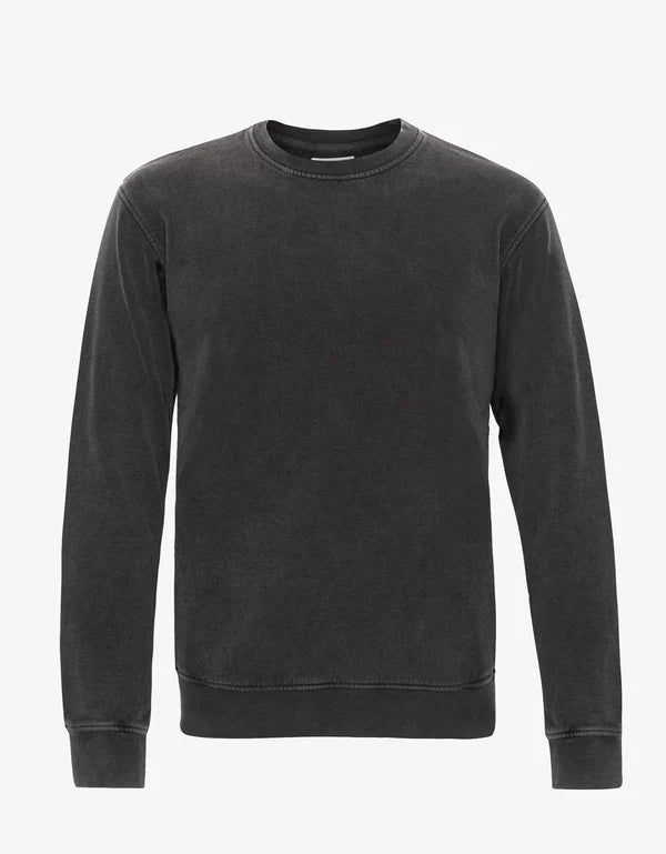 Colorful Standard Classic Organic Crew Sweatshirt Faded Black Herren schwarz grau