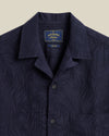 Portuguese Flannel Palm Kurzarm Hemd Herren dunkelblau
