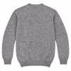 Harley of Scotland Herren-Wollpullover Grau meliert Rückansicht