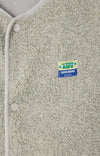 American Vintage Hoktown Teddyfleece Weste Polar Chine Meliert Herren hellgrau