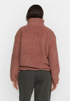 Selfhood Pocket Teddy Dustrose Damen Teddyjacke rosa