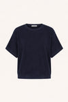 By-Bar Nuki Slub Top Midnight Damen Shirt Bio-Baumwolle dunkelblau