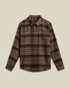 Portuguese Flannel Stalia Oversized Brown Hemd Herren kariert braun