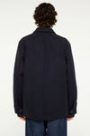Elvine Ciaran Wolltwill Jacket Navy Melange Herren Wolljacke blau