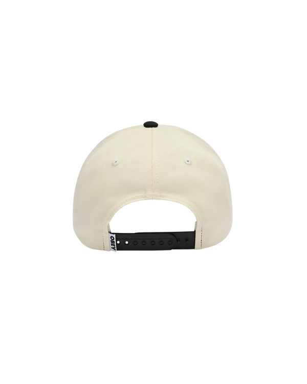 Obey Delta 5 Panel Snapback Black Multi schwarz