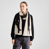 Dedicated Rossberga Long Cat Scarf Vanilla White Schal weiß