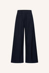 By-Bar Benji Pine Stripe Pants Damen High Waist Hose dunkelgrün