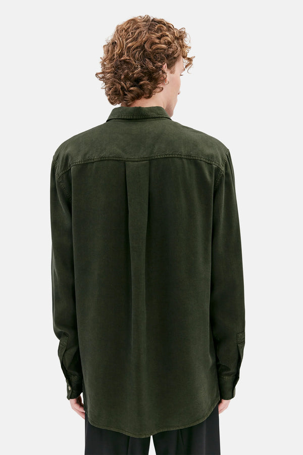Elvine Ossian Shelter Green Shirt Hemd Herren dunkelgrün
