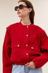 By-Bar Maggie Zip Jacket Jacke rot