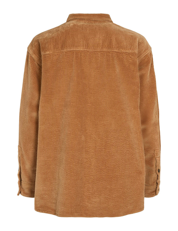 Esmé Maxia Boxy Shirt GOTS Damen Cord Bluse braun