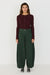 SKFK Mari Trouser Dark Green Damen GOTS Barrel Pants grün