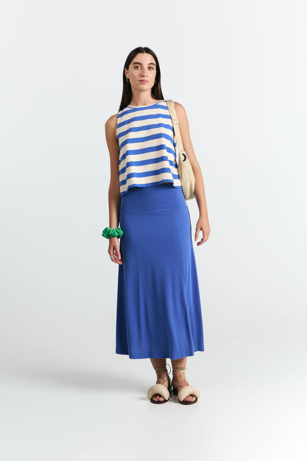 Suite 13 Sil Stripes Top Damen Jersey Shirt Streifen blau