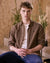 Faguo Iraty Flannel Hemd Herren kariert altrosa-khaki
