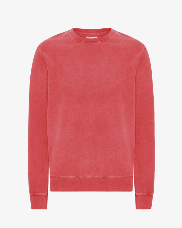 Colorful Standard Classic Organic Crew Sweatshirt Faded Red Unisex rot