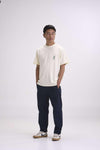 Arniko Mustang T-Shirt Off-White Unisex Bio-Baumwolle weiß