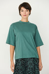 SKFK Zuntz-11-GOTs Shirt Green Damen Loose Fit T-Shirt grün