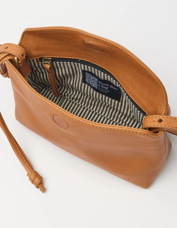 O MY BAG Sienna Mini Wild Oak Soft Grain Leather Handtasche Leder braun