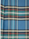 Bobo Choses Tartan Flannel Pleated Skirt Damen Maxi Rock Karo blau