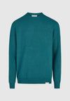 Cleptomanicx Soft Knit Jasper Teal Strickpullover Herren petrol