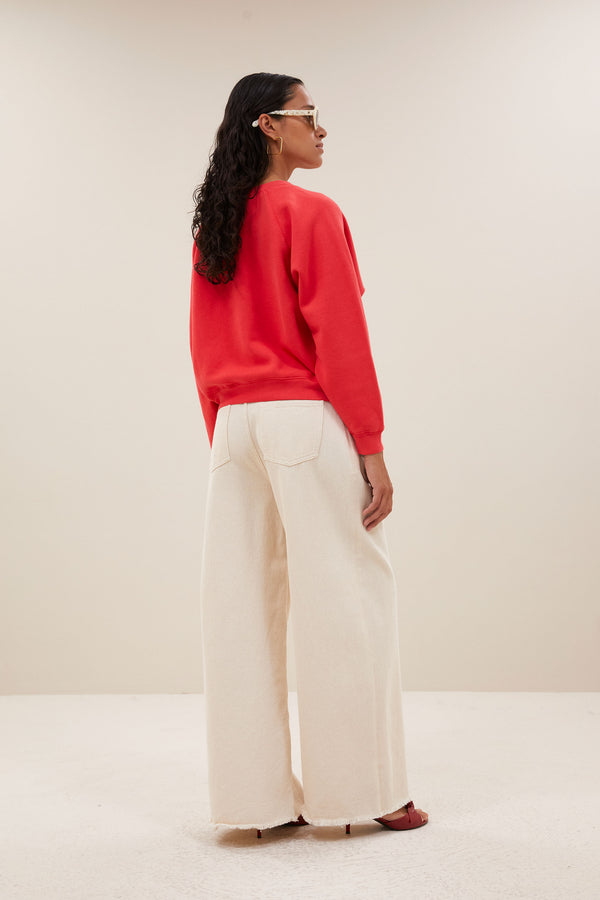 By-Bar Carrie Sweater Poppy Red Pullover Damen rot