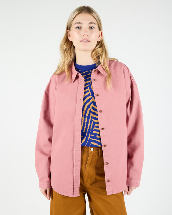 WEMOTO Ruby Twill Hemd Damen Hemd rosa