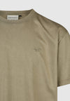 Cleptomanicx Tea Leaf Ligull Washed Boxy Tee T-Shirt Herren gewaschenes grün
