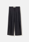 Elvine Admira Pants Black Melange Damen Bundfaltenhose schwarz