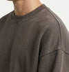 Colorful Standard Faded Mud Oversized Crew Sweatshirt Unisex olivbraun