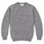 Harley of Scotland Herren-Wollpullover Grau meliert Vorderansicht