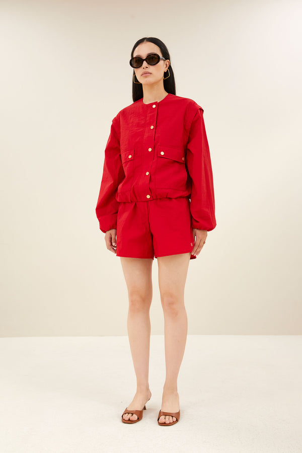 By-Bar Maggie Zip Jacket Jacke rot
