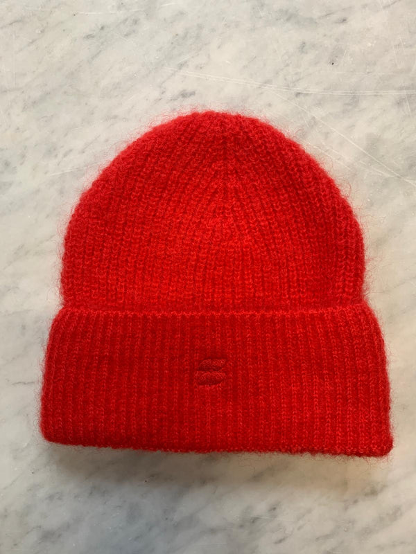 By-Bar Logo Beanie Scarlet Red unisex Wollmütze rot