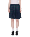 Obey Shelly Plaid Pleated Skirt Rock grün
