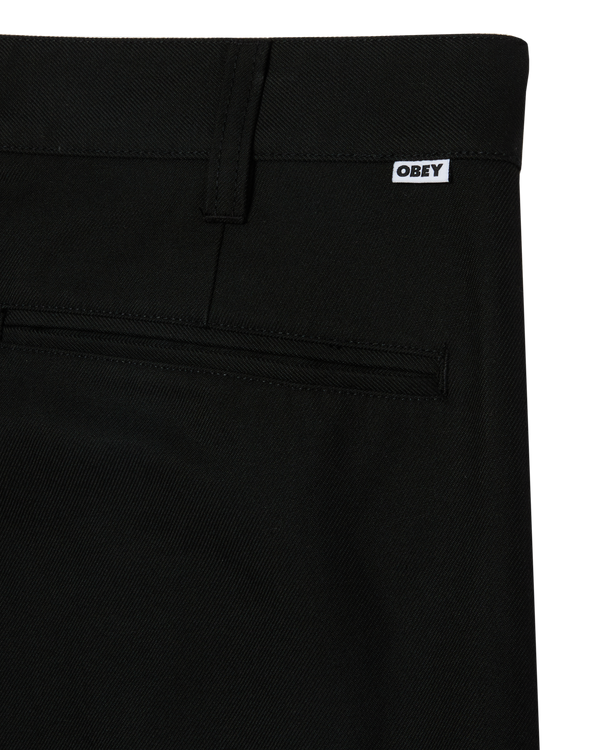 Obey Dean Pleated Pants Black Herren Bundfaltenhose schwarz