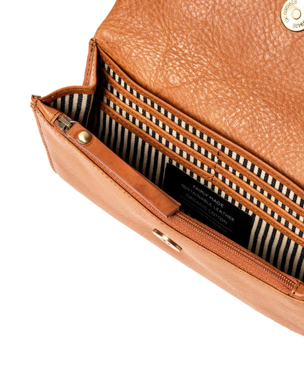 O My Bag Pau's Pouch Stromboli Cognac Leder Portemonnaie unisex
