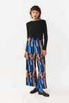 Suite 13 Makah Pants Move Print Viscose Damen Wide Leg Hose blau multi