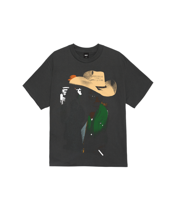 Obey Rodeo T-Shirt Vintage Black Herren Shirt Print schwarz