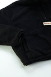 Arniko Moha Half Zip Fleecejacke Black Unisex Recycelt schwarz