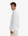 Colorful Standard Optical White Leinenhemd Herren weiss