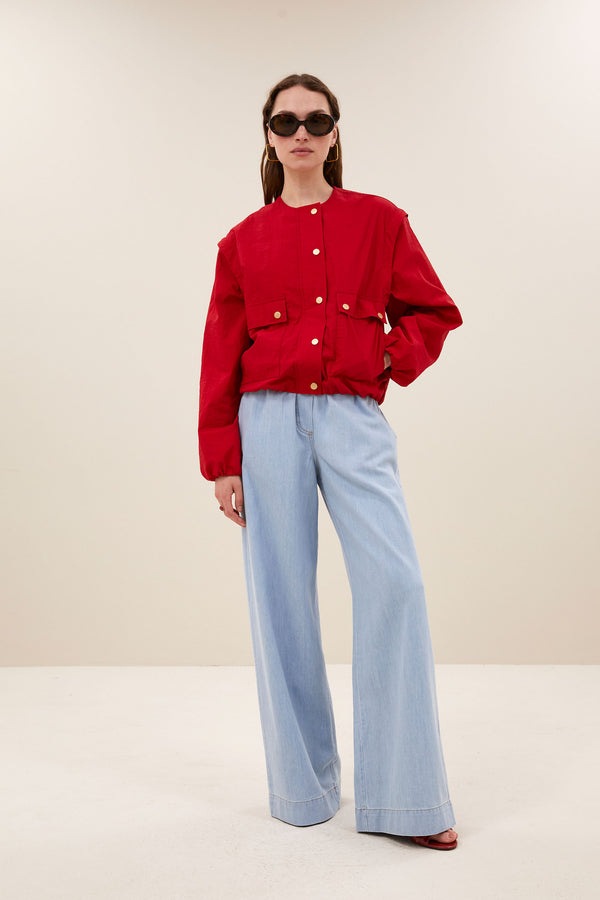 By-Bar Maggie Zip Jacket Jacke rot