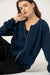 Lovjoi Boca Black Batik Blouson Damen Jacke dunkelblau