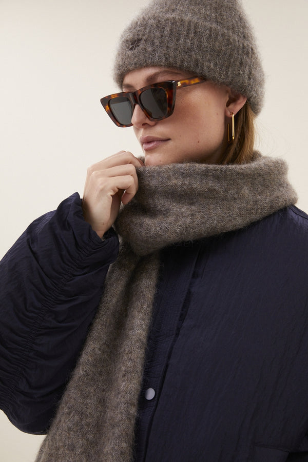 By-Bar Leah Norton Scarf Dark Biscuit unisex Schal beige