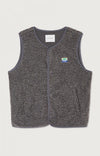 American Vintage Hoktown Weste Charcoal Melange Herren dunkelgrau