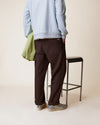 Faguo Hagenau Brown Workwear Hose Herren Baumwolle braun