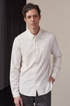 About Companions Ken Button Down-Hemd Light Flannel Herren stiped white